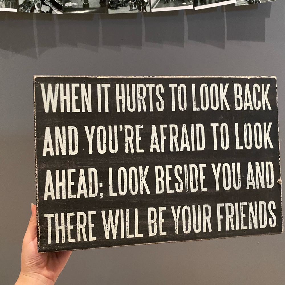Wooden quote board